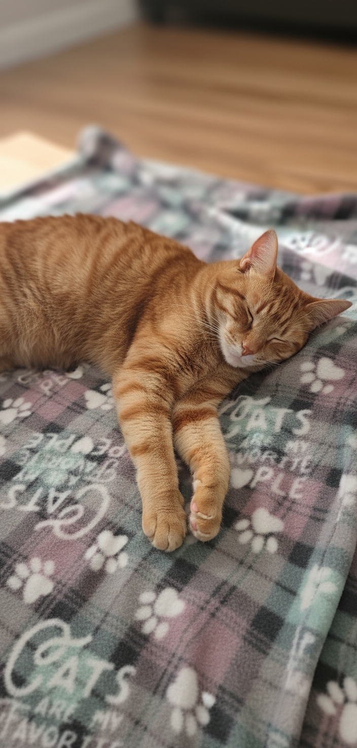 Cat Blanket ( fleece)